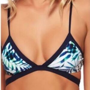 NWT LSpace Peruvian Palm convertible strap bikini top sz M
